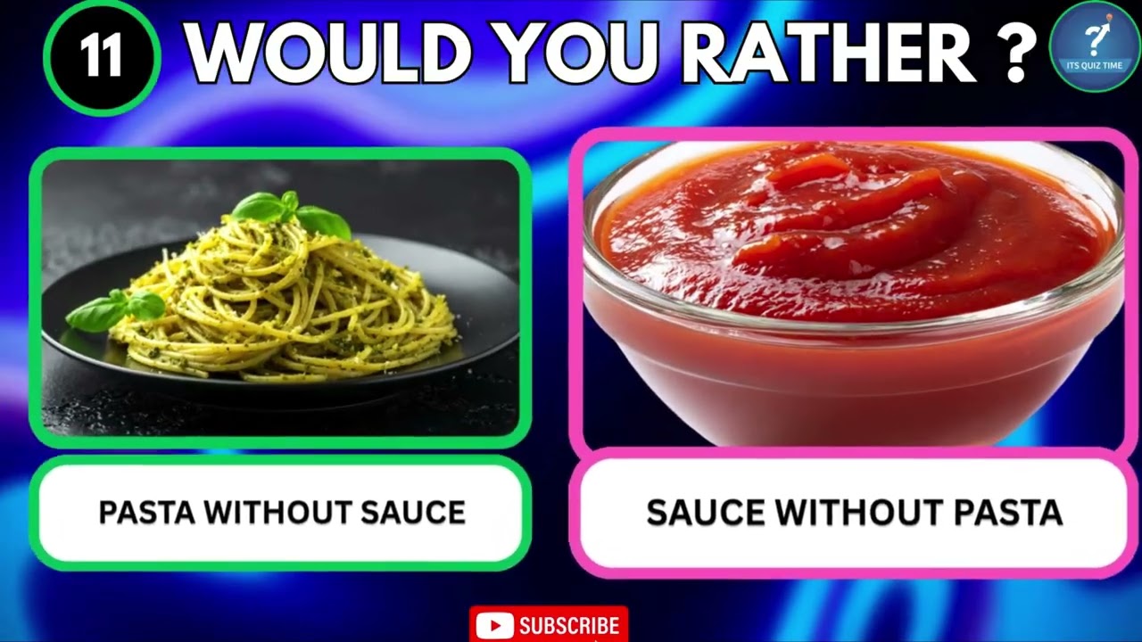 The Ultimate NUTRITIONAL Showdown: Would You Rather? Hardest Food Choices Ever: Would You Rather?