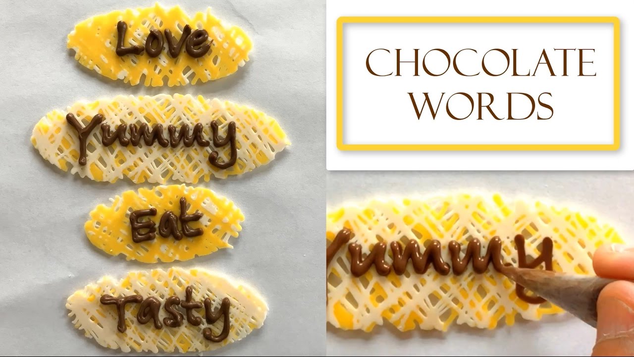How to Make Chocolate Words | Great for Names and Monograms
