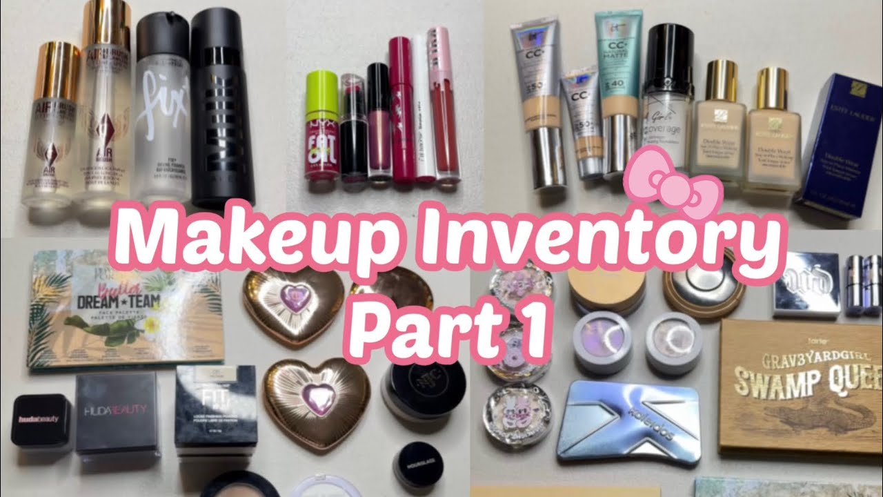 My Makeup Inventory & Goals Part 1 (Foundations, Concealers, Bronzers, Contours, ect) 