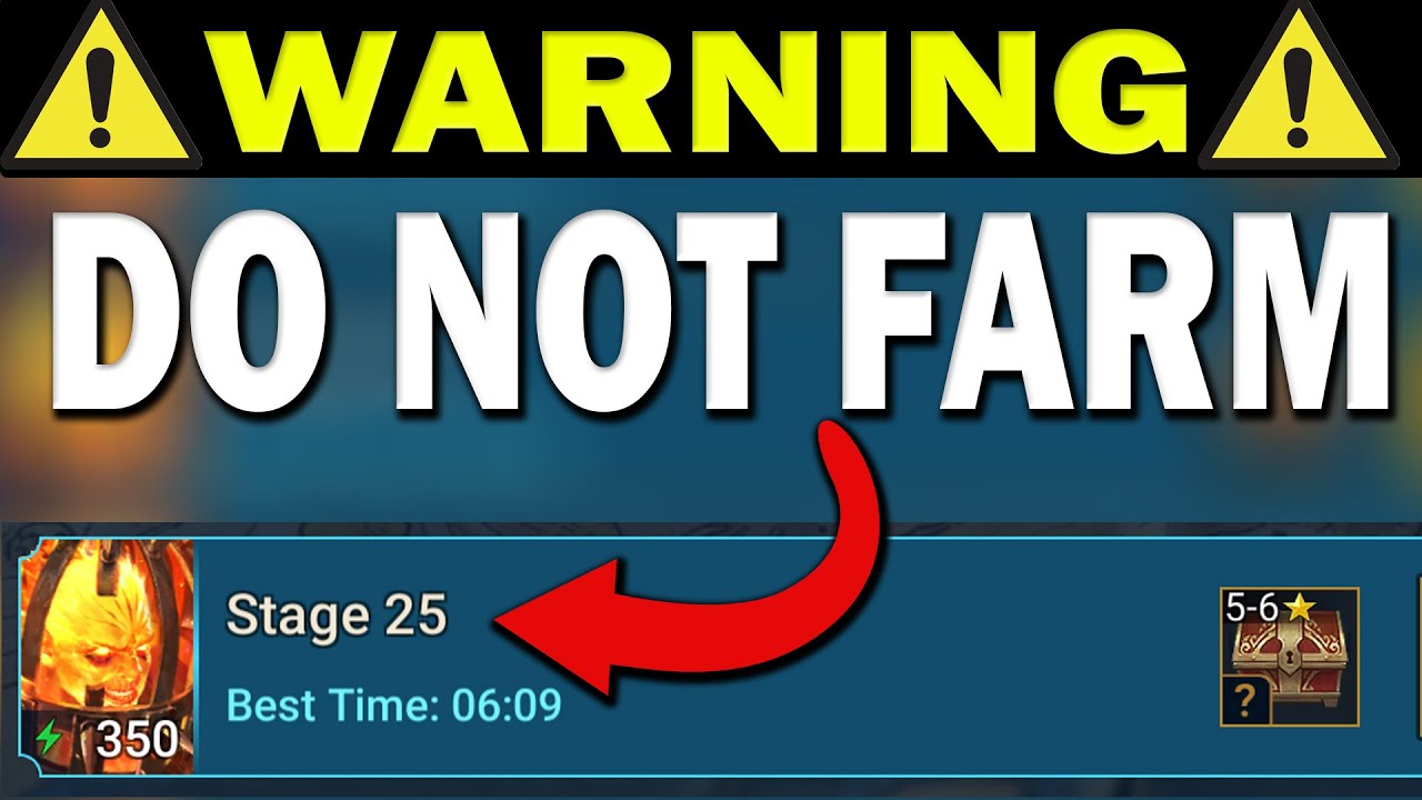 RAID WARNING! ⚠ Do NOT Farm ANY DUNGEON 25 Until You SEE THIS! Raid: Shadow Legends