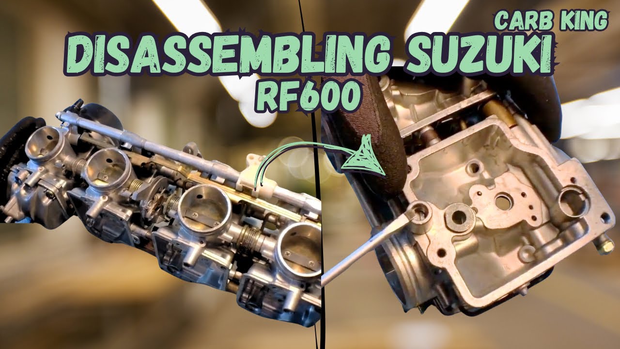 Want to avoid costly mistakes? Watch this step by step guide to disassembling the Suzuki RF600 carb