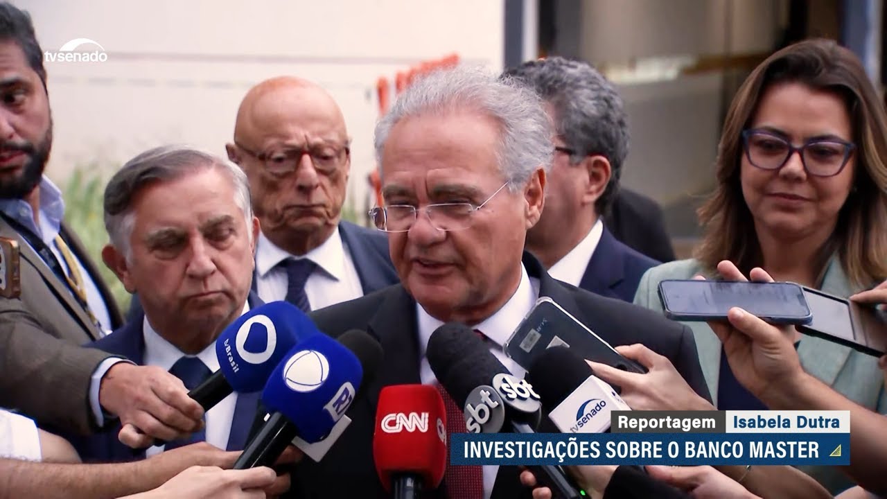 Renan Calheiros defende acesso às investigações do Banco Master
