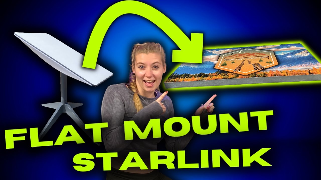 ONE INCH Flat Mount Starlink for Full Time RV Life!