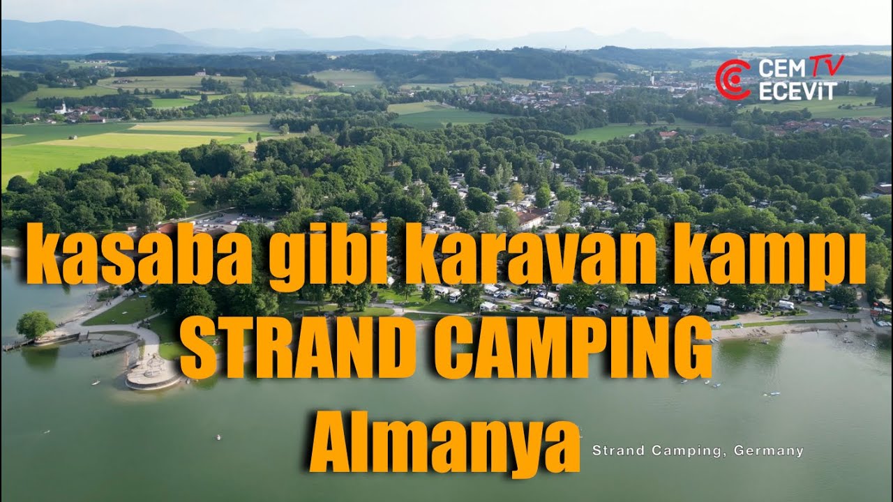 Kasaba gibi karavan kampı, Strand kamp, Almanya / Caravan camping like a town, Strand camp, Germany