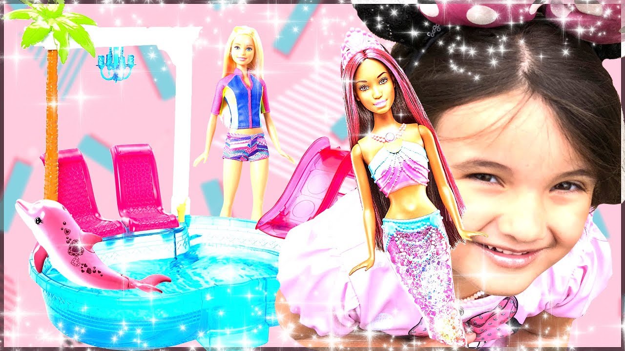 Whimsy unboxes the Barbie Glam Pool!