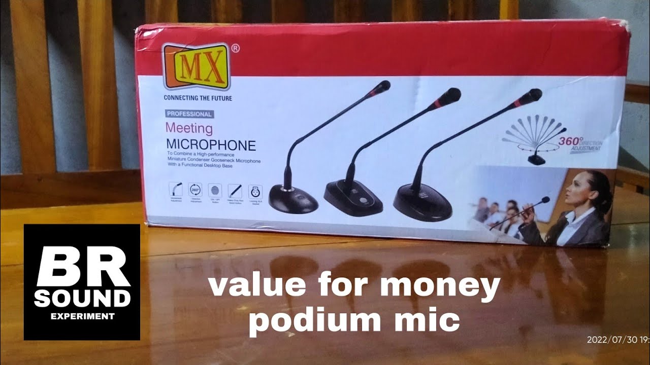 podium microphone unboxing  review testing