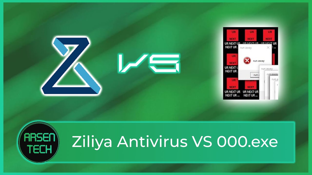 Zillya Antivirus VS The 000.exe Virus | Antivirus Test