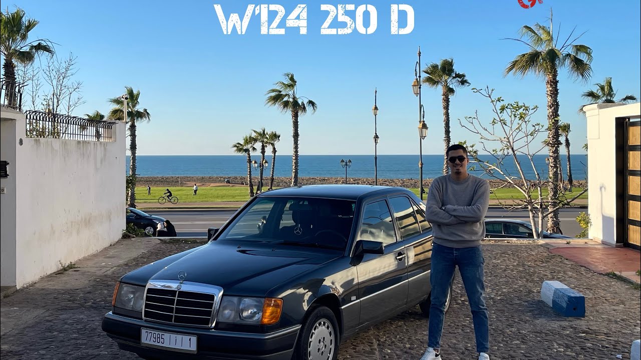 Mercedes Benz W124 250D اول فيديو لها في المغرب على قناتكم MAROC GT