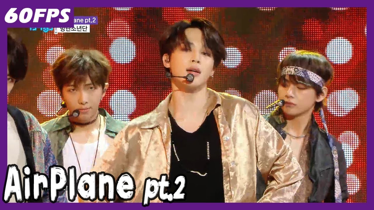 60FPS 1080P | BTS - Airplane pt.2, 방탄소년단 - Airplane pt.2 Show Music Core 20180526