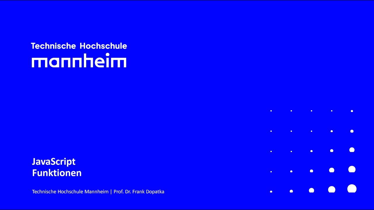 JavaScript: Funktionen
