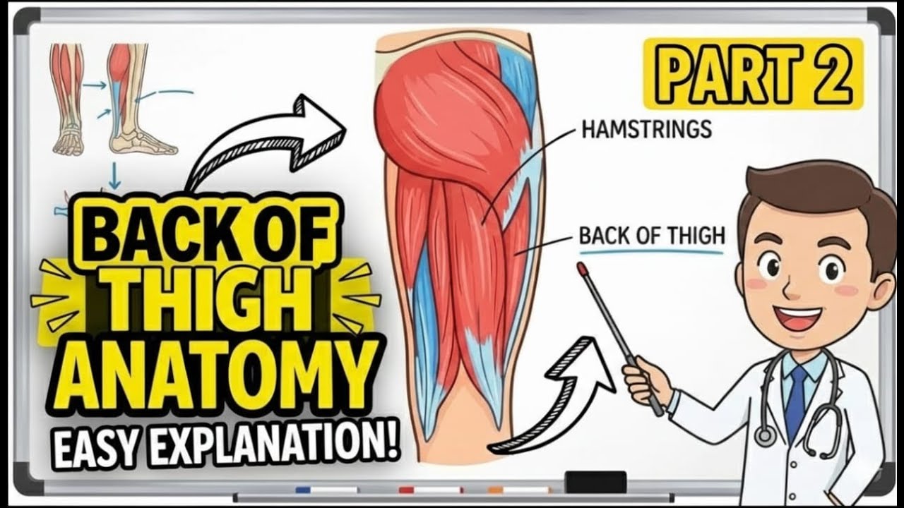 Back Of Thigh | Lower limb Anatomy | Easy Explaination | #mbbs