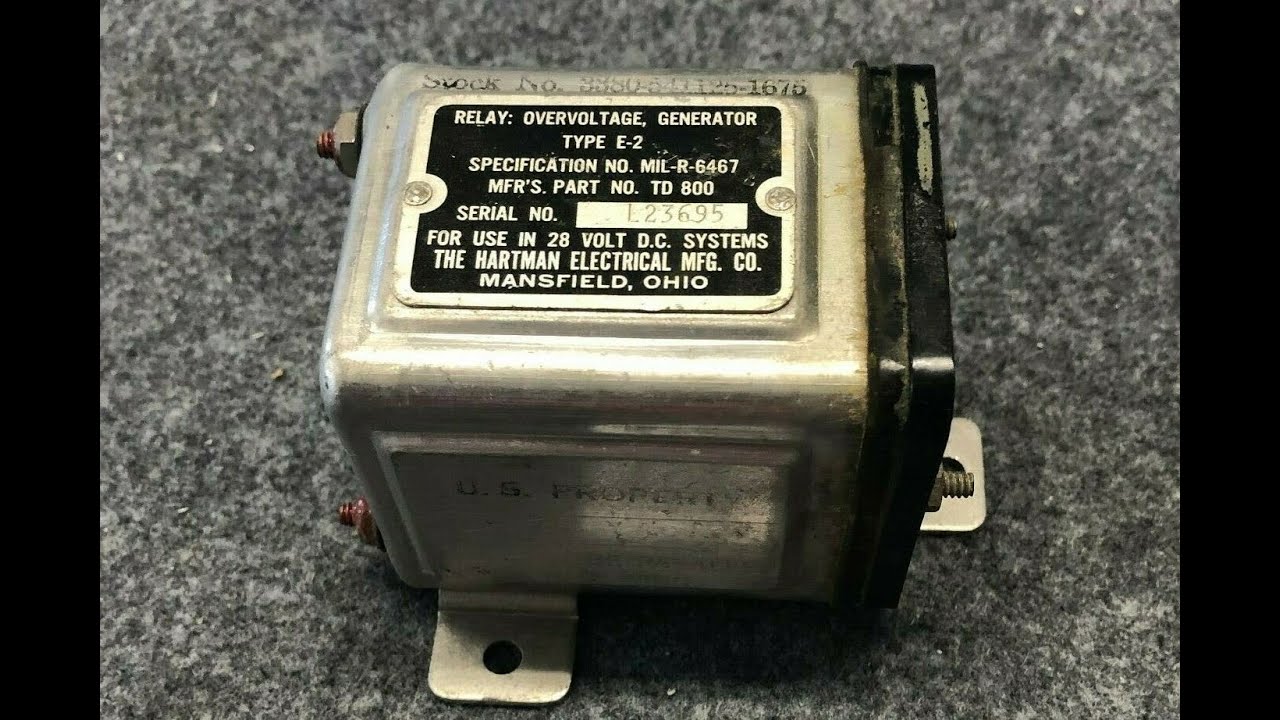 Over Voltage and Field Control Relays Explained -Aircraft
