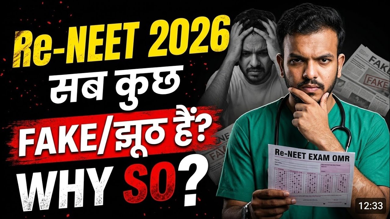 Re-NEET 2026 | HIGH CUT-OFF🚀 के नाम पर क्या आपसे झूठ बोला जा रहा❓| EVERYTHING LOOKS FAKE🚨