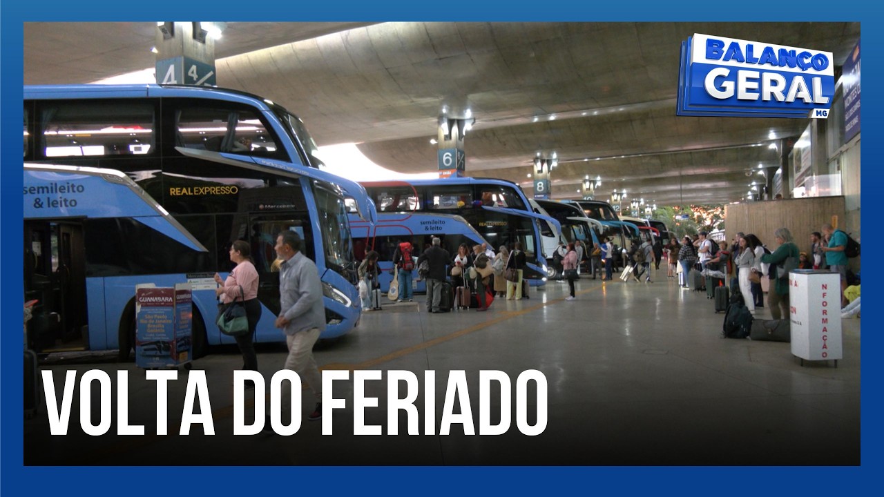 Fim do feriado: confira o fluxo de passageiros na rodoviária de Uberlândia