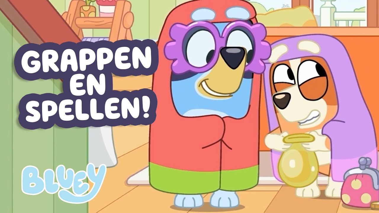 De Beste Bluey-Grappen en -Spelletjes 🤪 💨 | Halloween-trucs! 😝 | Bluey - Officieel Nederlands kanaal