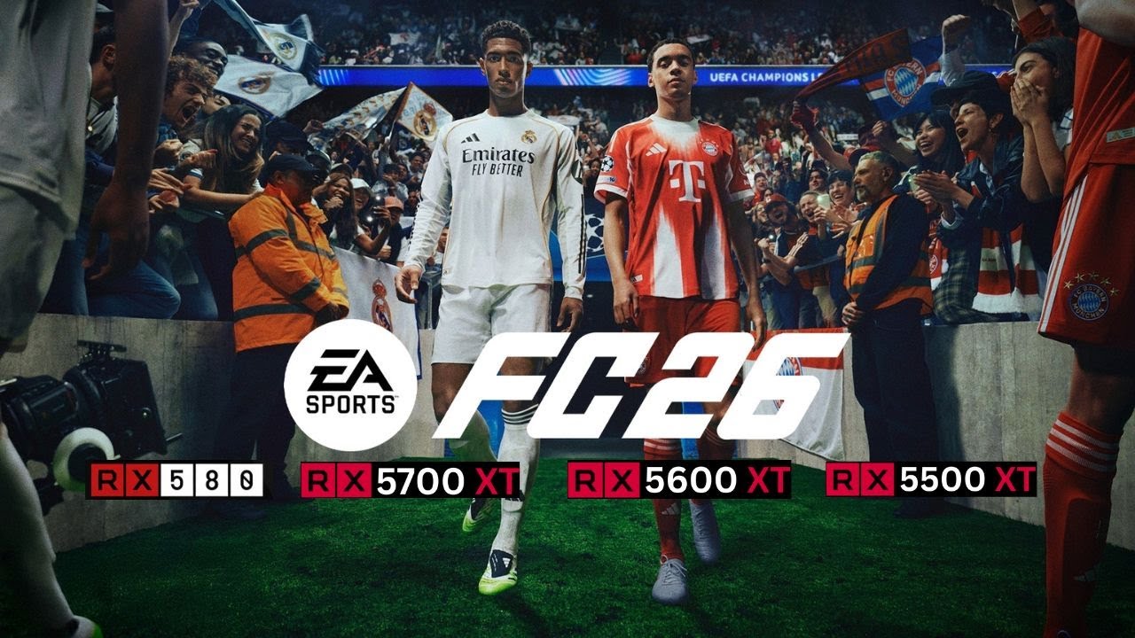 EA SPORTS FC™ 26 RX 580 RX 5500 XT RX 5600 XT RX 5700 XT бенчмарк