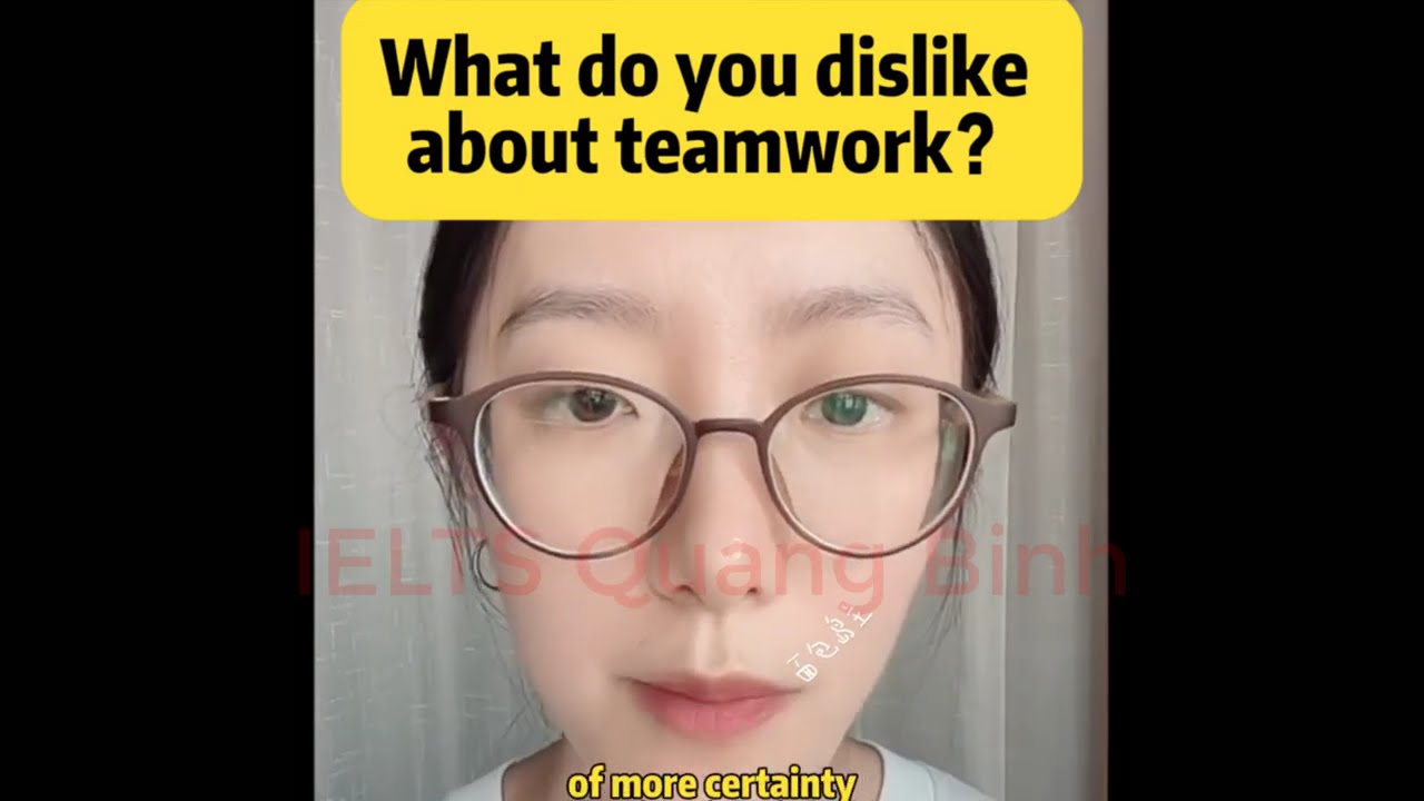 IELTS Speaking Part 1 Topic Teamwork