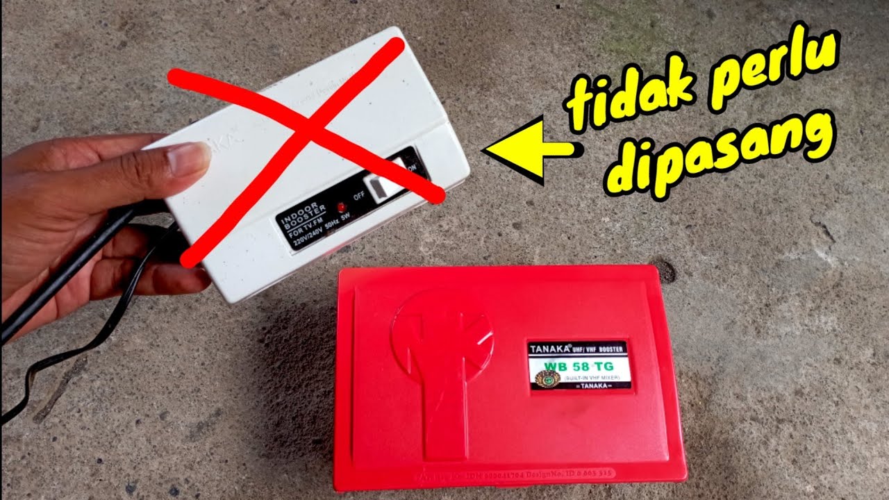 Modif boster tv uhf bisa dipakai tanpa adaptor