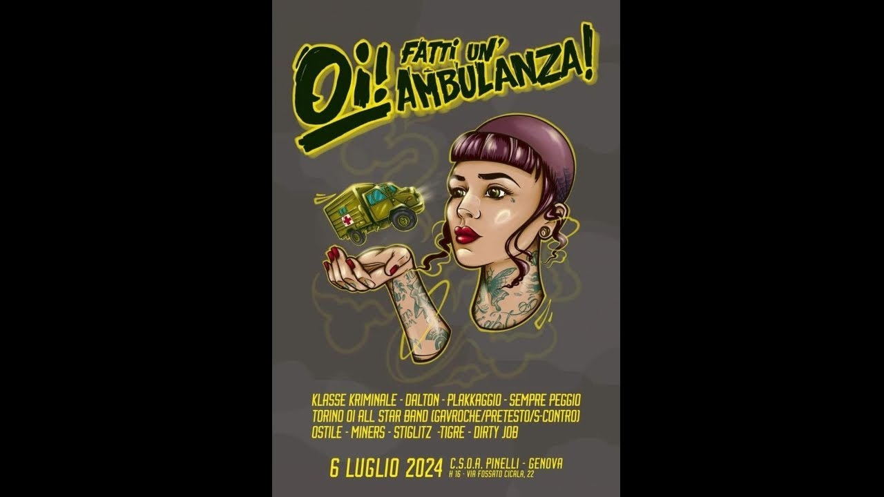 MINERS Live @ Csoa Pinelli GE - Serata Finale 'Oi! fatti una Ambulanza' Benefit Concert 06.07.24