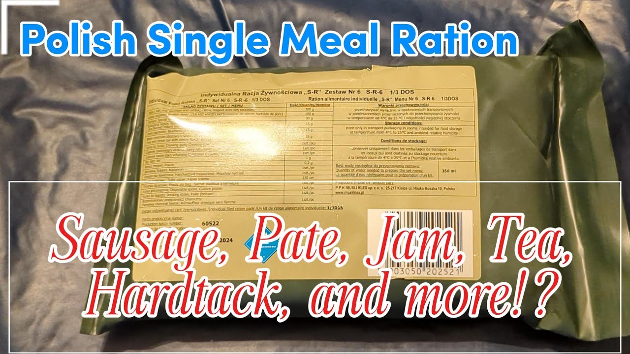 American tries Polish Military Ration. Quantity and Quality?!