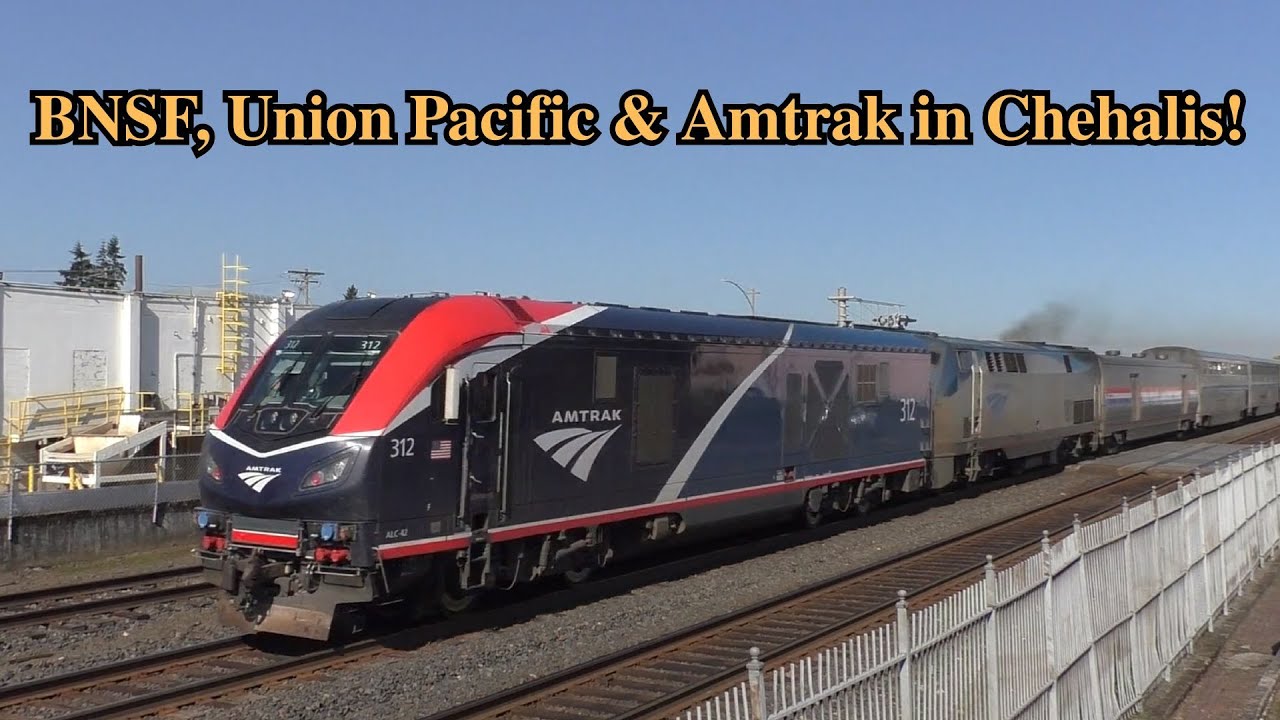 BNSF, Union Pacific & Amtrak Coast Starlight Train With Rare Private Cars!