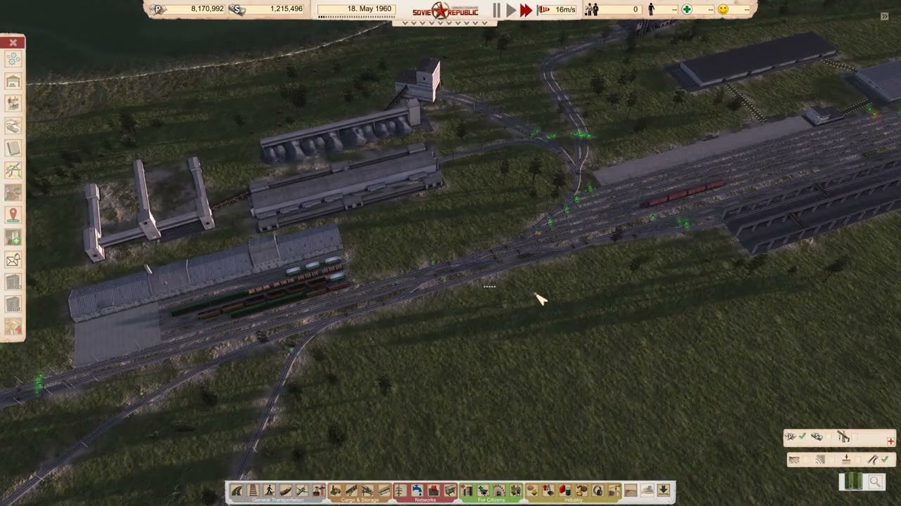 Using Train Distribution Office as Shunting Yard [Workers & Resources:Soviet Republic]