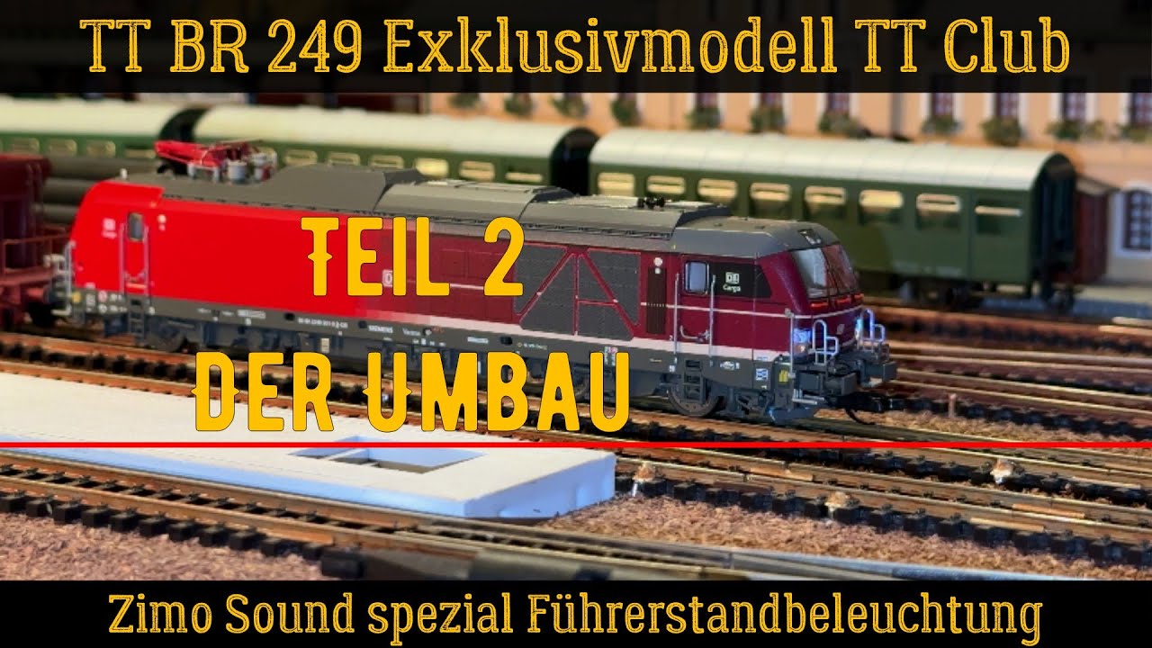 100/2# Überlänge! Teil 2 Umbau/Digitalisierung Vectron BR 249 DM Exklusivmodell 2025 Zimo Sound FSB