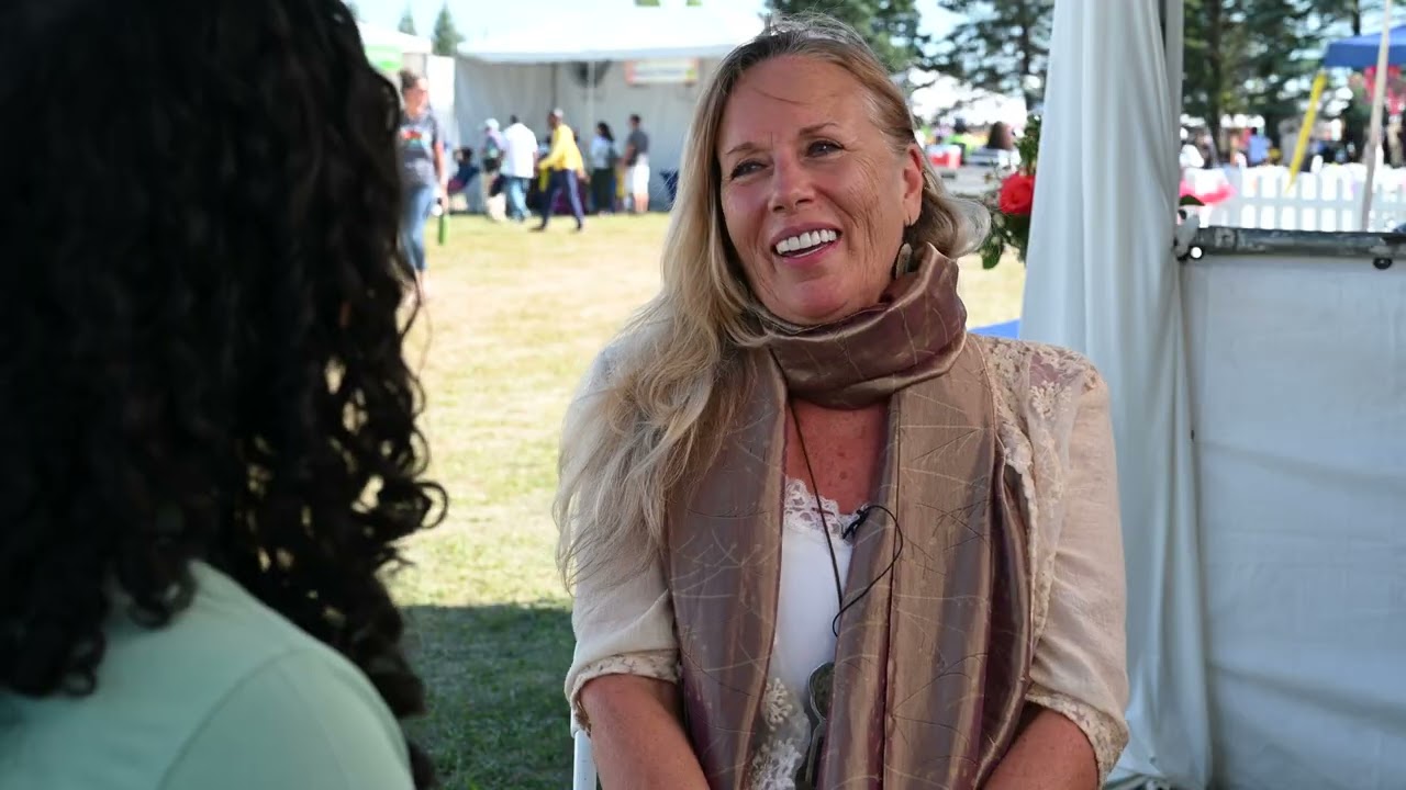 Interview with international juicing coach, Linda Kordich, at Veggie Fest 2025