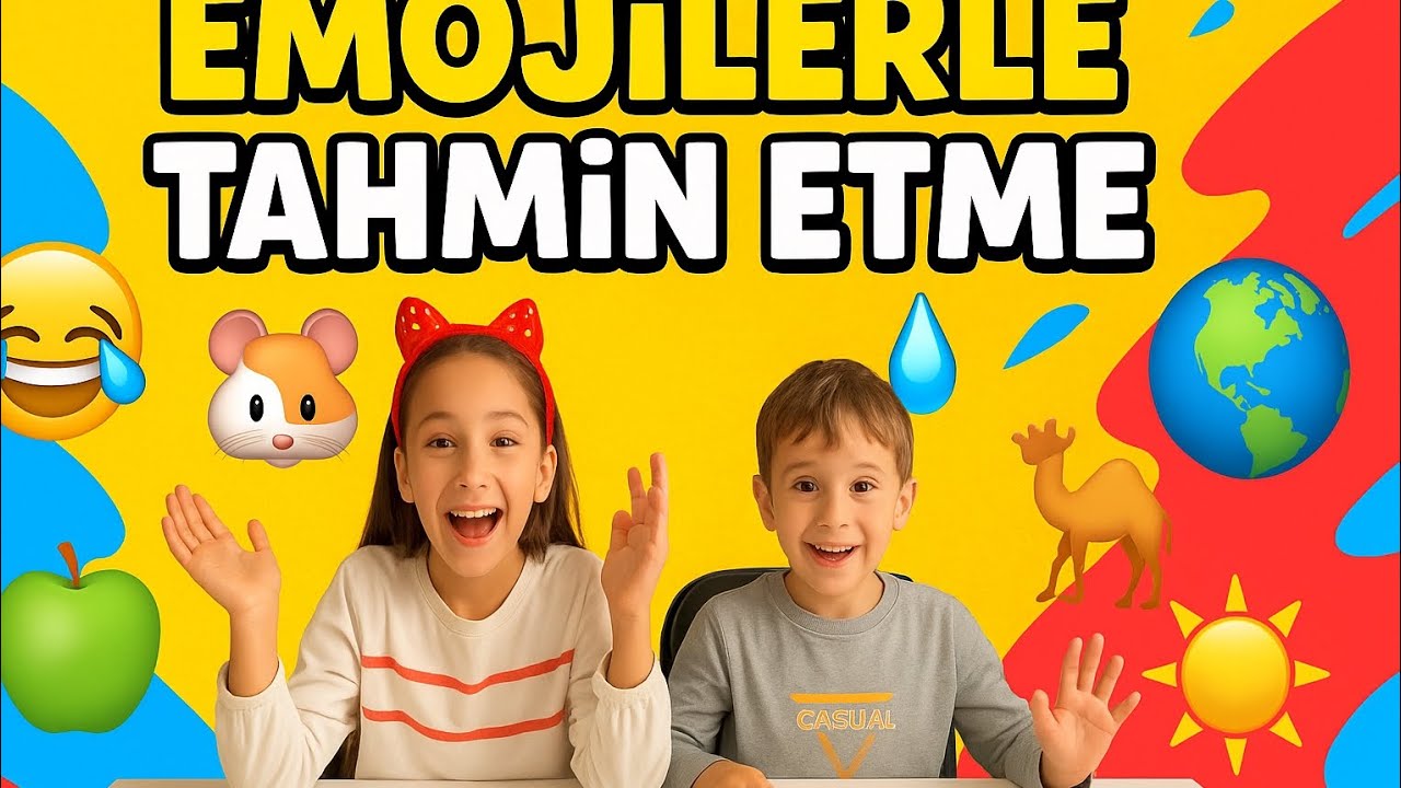 🎯 Emojilerle Ne Anlatmak İstiyorum? | Tahmin Etme Oyunu 🤣🐹🍏☀️ Gökçe ile umut 