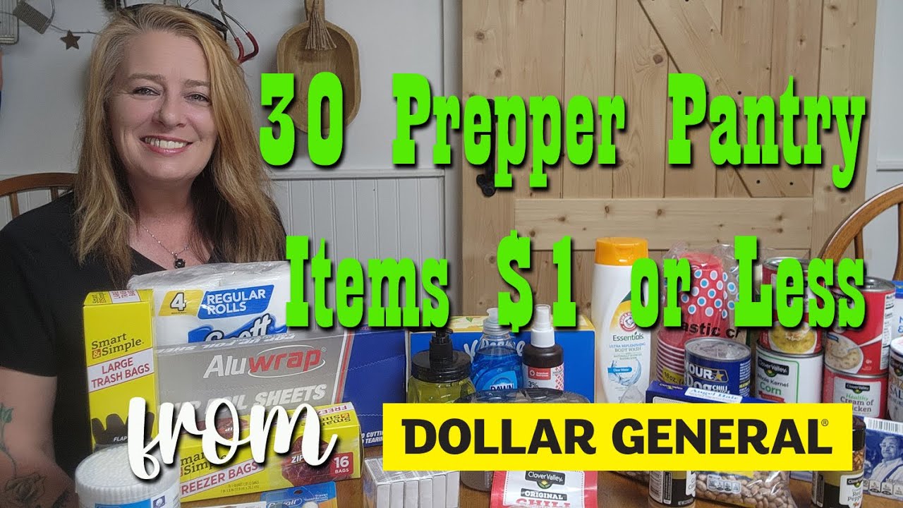 30 товаров по цене 1 доллар или дешевле для вашей кладовой Prepper Pantry от Dollar General
