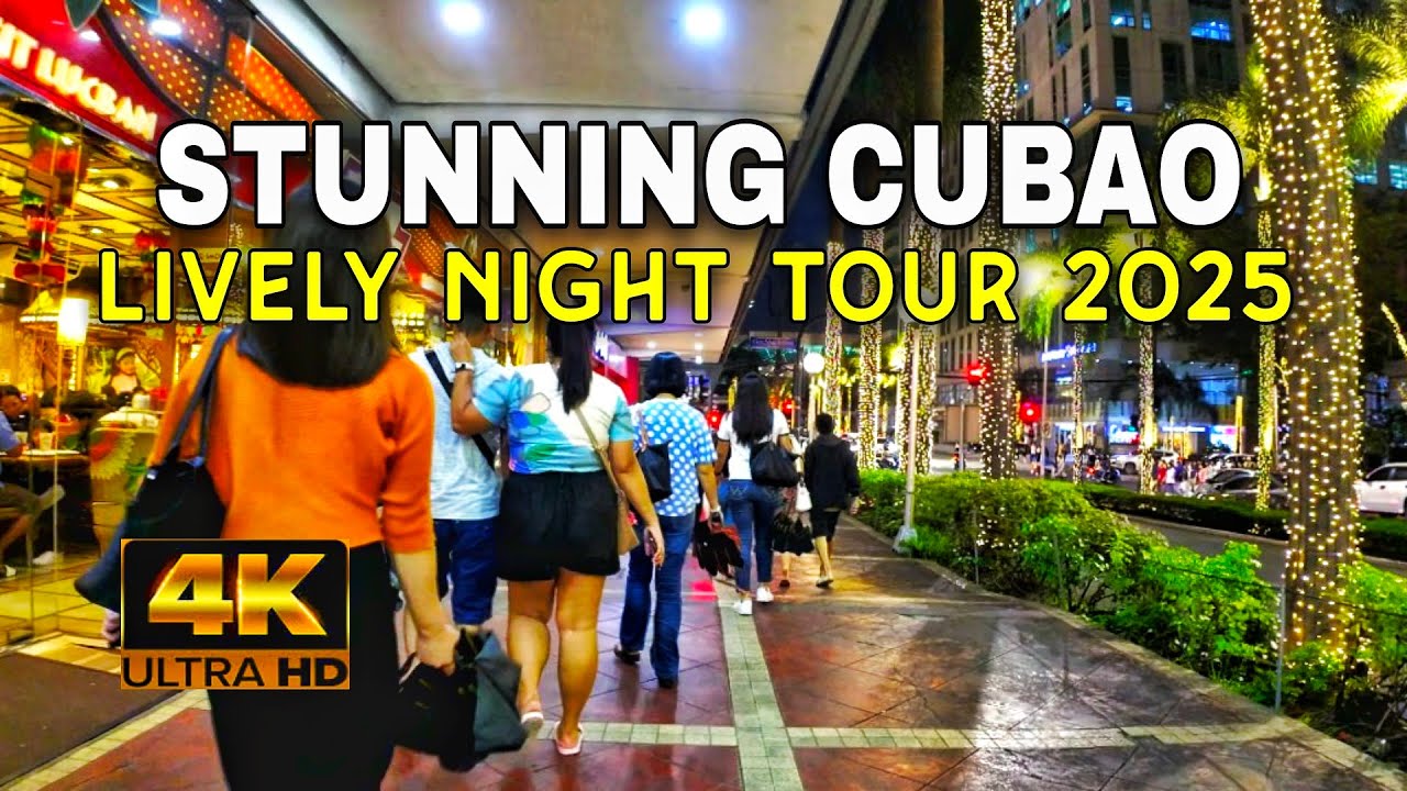 [4K UHD] The Modern & Vibrant Cubao Night Walk 2025 | Araneta City | Quezon City, Metro Manila 🇵🇭