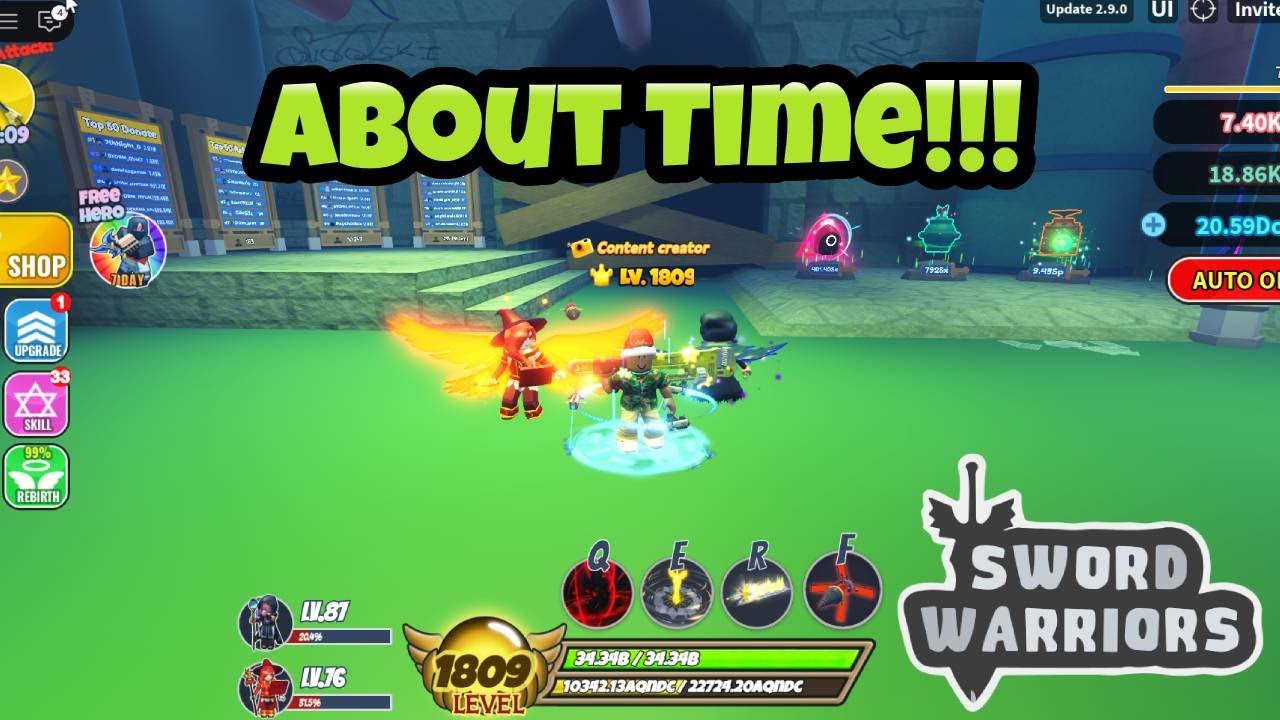 Sword Warriors Roblox 2.9.0 Update New World Royal City Sewer