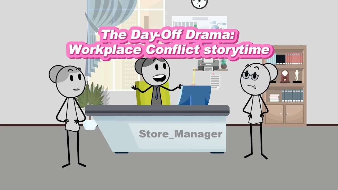 The Day Off Drama: Workplace Conflict story time #animation  #manager #corporate