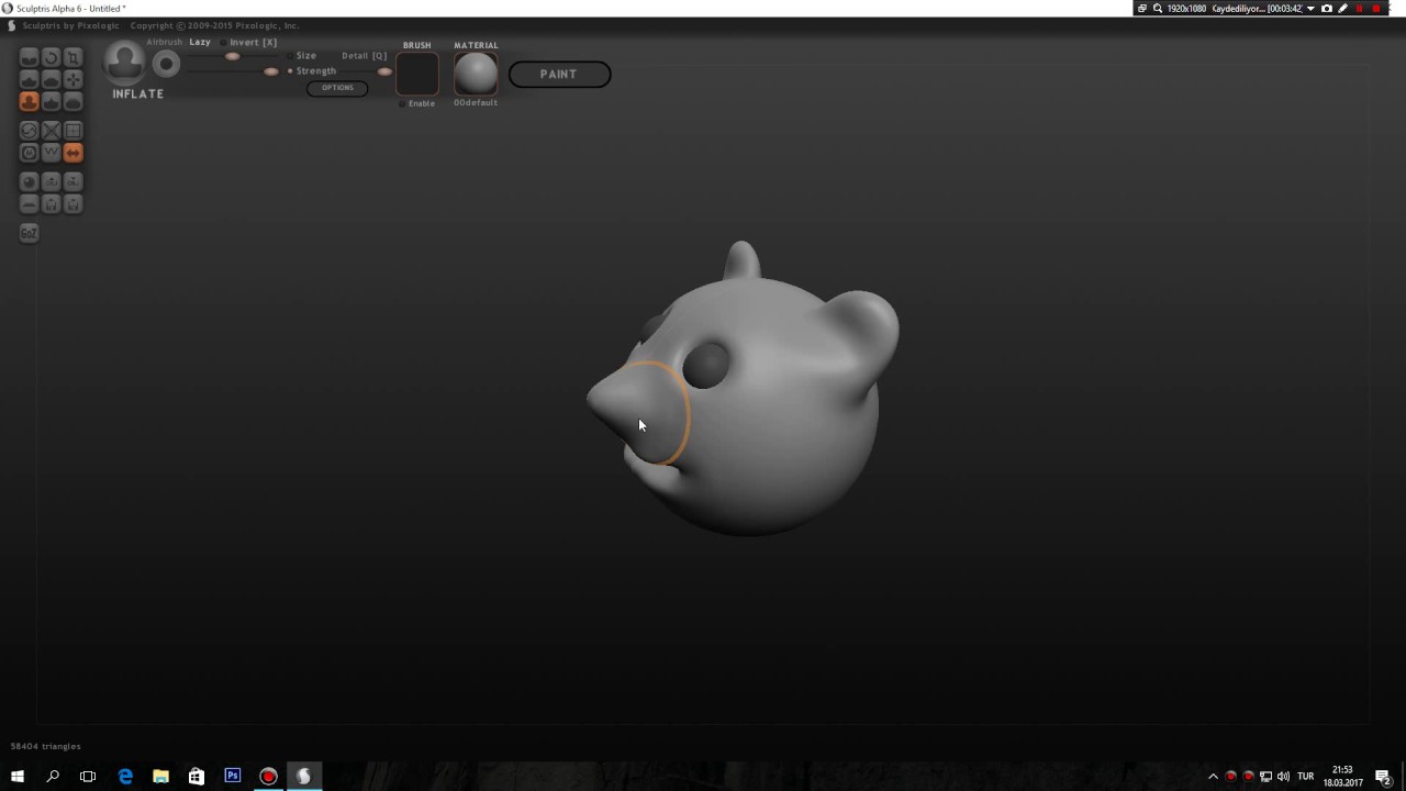 Sculptris'den Blender'a Aktarma