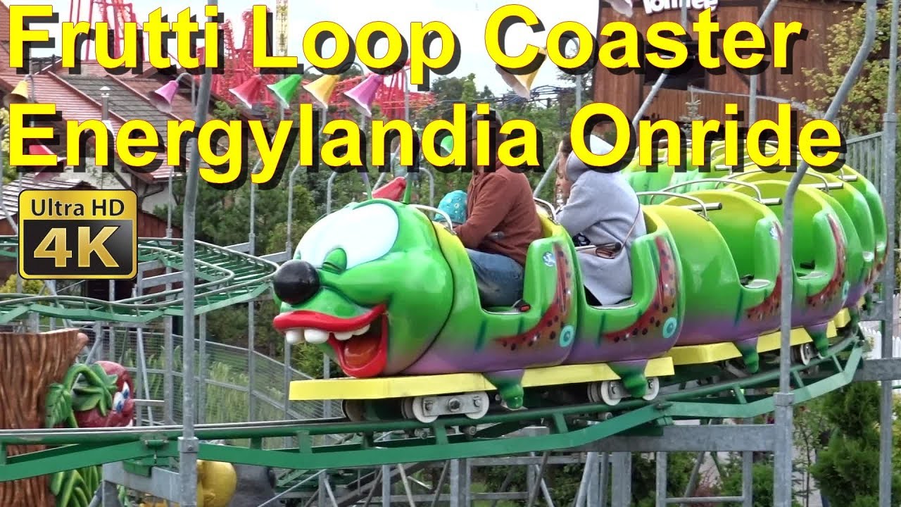 EnergyLandia - Frutti Loop Coaster / Owocowy Ogród - 4K OnRide 2018 – Frutti Loop im Obstgarten