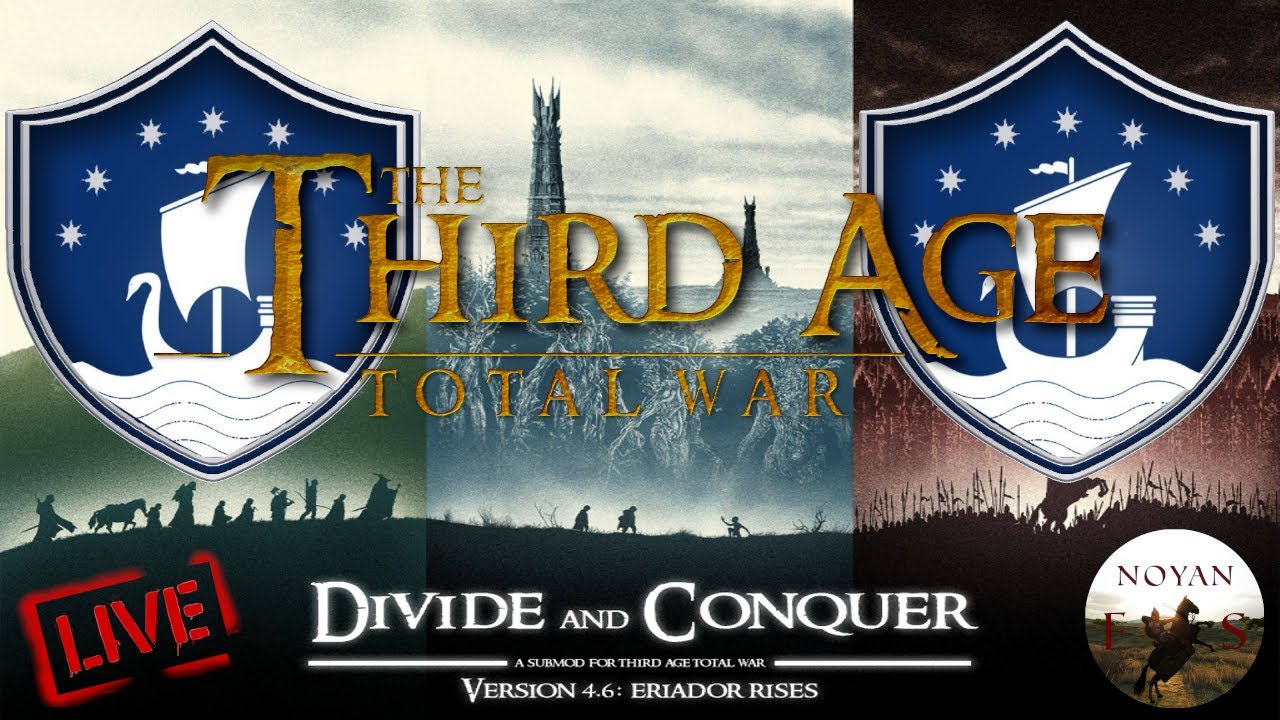 Divide and Conquer: Third Age Total War - Witamy w Śr&oacute;dziemiu! :D (Dol Amroth) Stream🔴#1