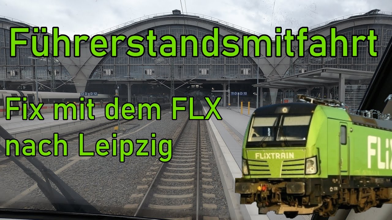 Vmax 200 nach Leipzig | Führerstandsmitfahrt | FlixTrain | Berlin Hbf - Leipzig Hbf | BR 193 Vectron