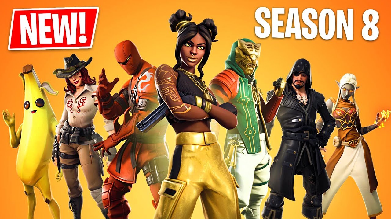 Fortnite Season 8 Gameplay! New Season 8 Battle Pass, New Map & New Skins! (Fortnite Battle Royale)