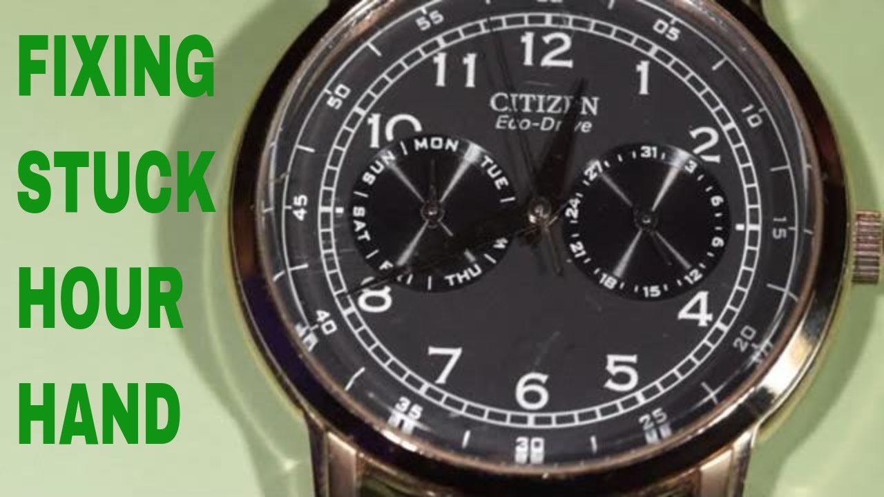 Часовая стрелка застряла в механизме Miyota 8635 в часах Citizen. Как найти причину?