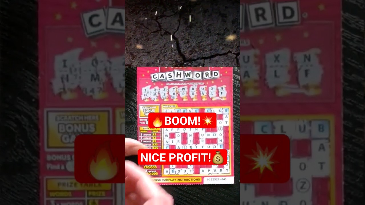 &pound;300,000 TRIPLE CASHWORD National Lottery Scratch Card #viral #shorts #asmr #scratchcards #scratcher