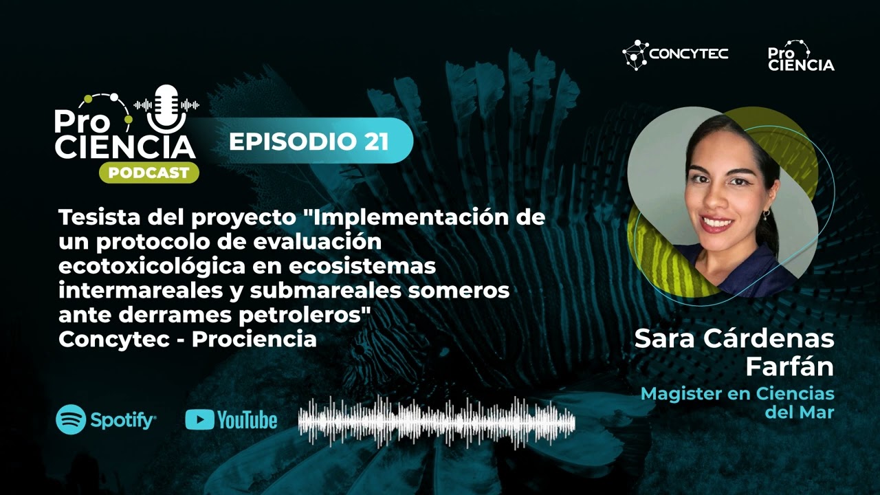 Hablamos con Sara Cárdenas, Mg en Ciencias del Mar, ingeniera ambiental y tesista de Prociencia