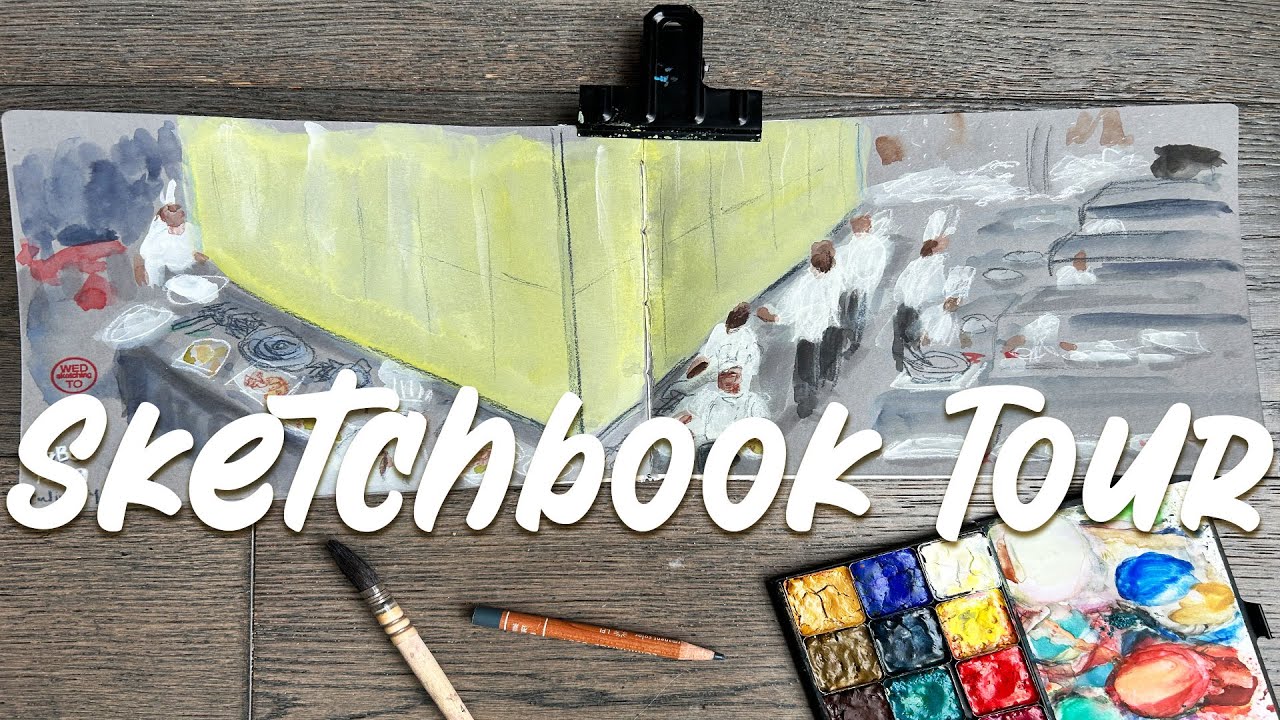Sketchbook Tour January to April 2025