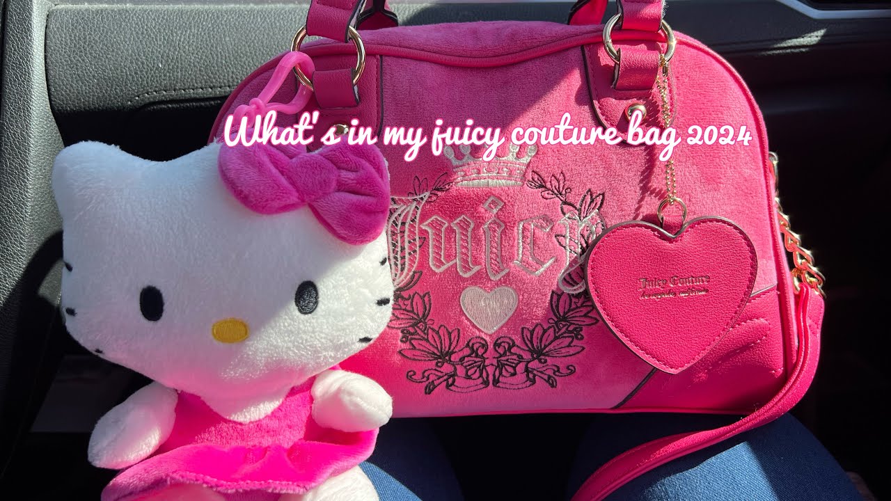 What's in my purse 2024 juicy couture bowler bag