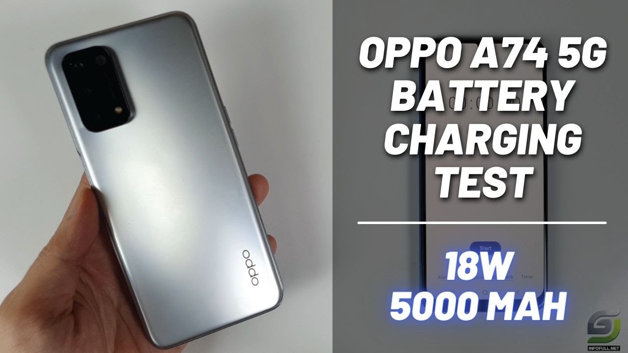 Oppo A74 5G Battery Charging test 0% to 100% | 18W fast charger 5000 mAh