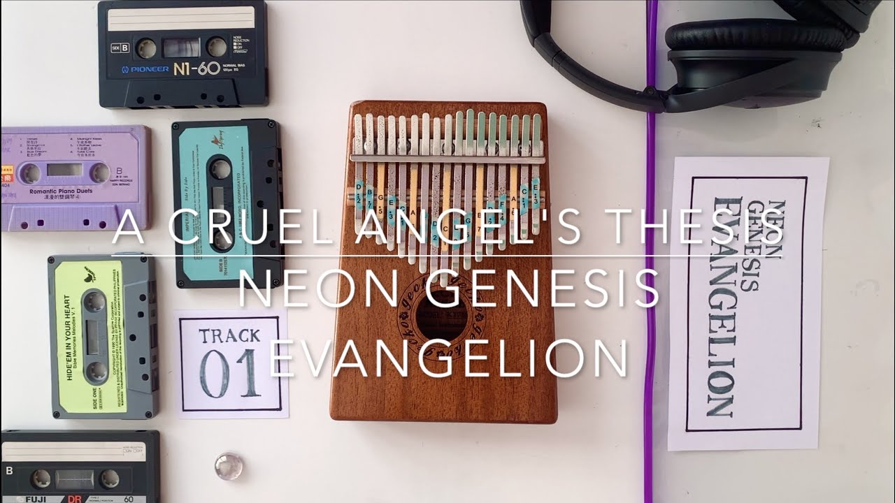 A Cruel Angel's Thesis | Neon Genesis Evangelion | NO TUNING | Kalimba Cover with Notes