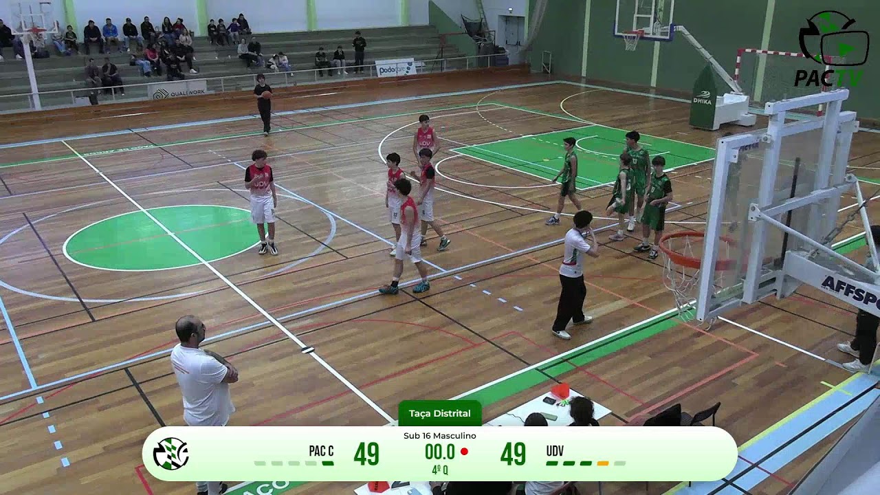 Taça Distrital - Sub 16M - PAC /VIVA  GYM-C x UDV