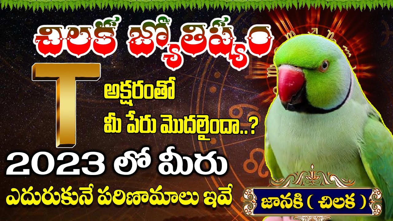 T  - Letter Name Astrology Telugu | Name Numerology | Chintamani Jatakam | Subhamastu