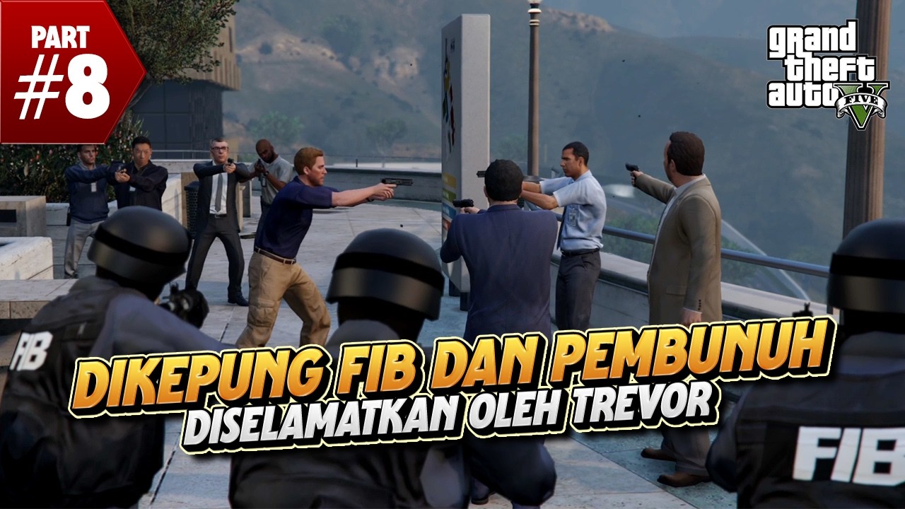 GTA V MISSION STORY GAMEPLAY PART 8 - PENCURIAN 4 TONS EMAS