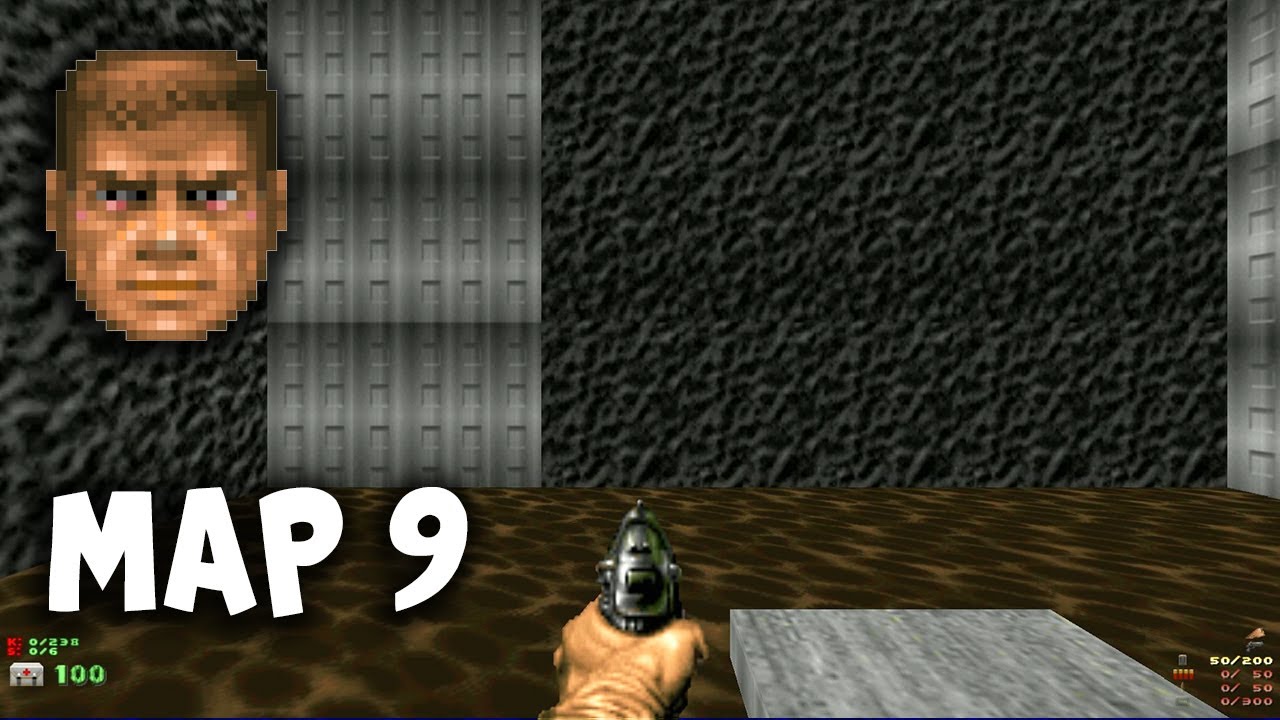 DOOM 2 Level 9: The Pit - 1080p (Pistol Start Walkthrough)