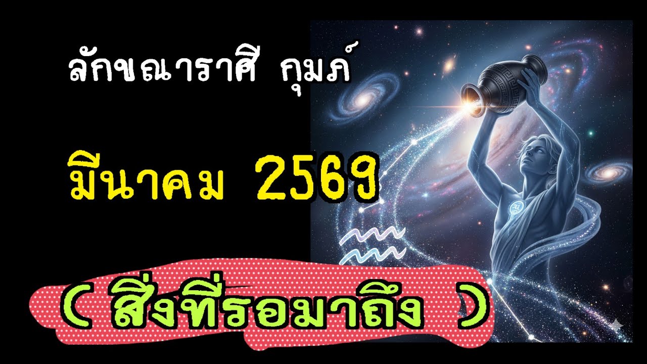 ลัคนาราศีกุมภ์ มีนาคม 2569 สิ่งที่รอกำลังมาถึง 